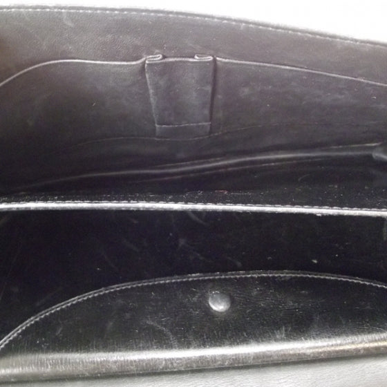 Box Leather Sac Cordeliere Shoulder Bag Black