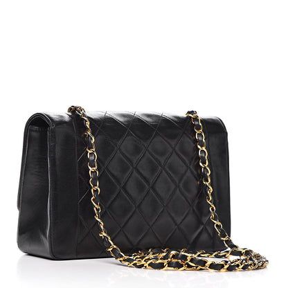 Chanel Lambskin Quilted Medium Single Flap Black 3 of 14