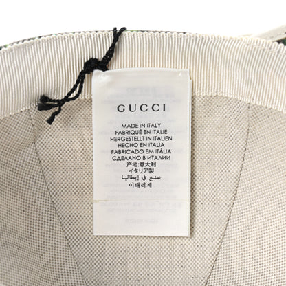 Gucci GG Supreme Flora Claudia Baseball Hat 58 L White 8 of 8