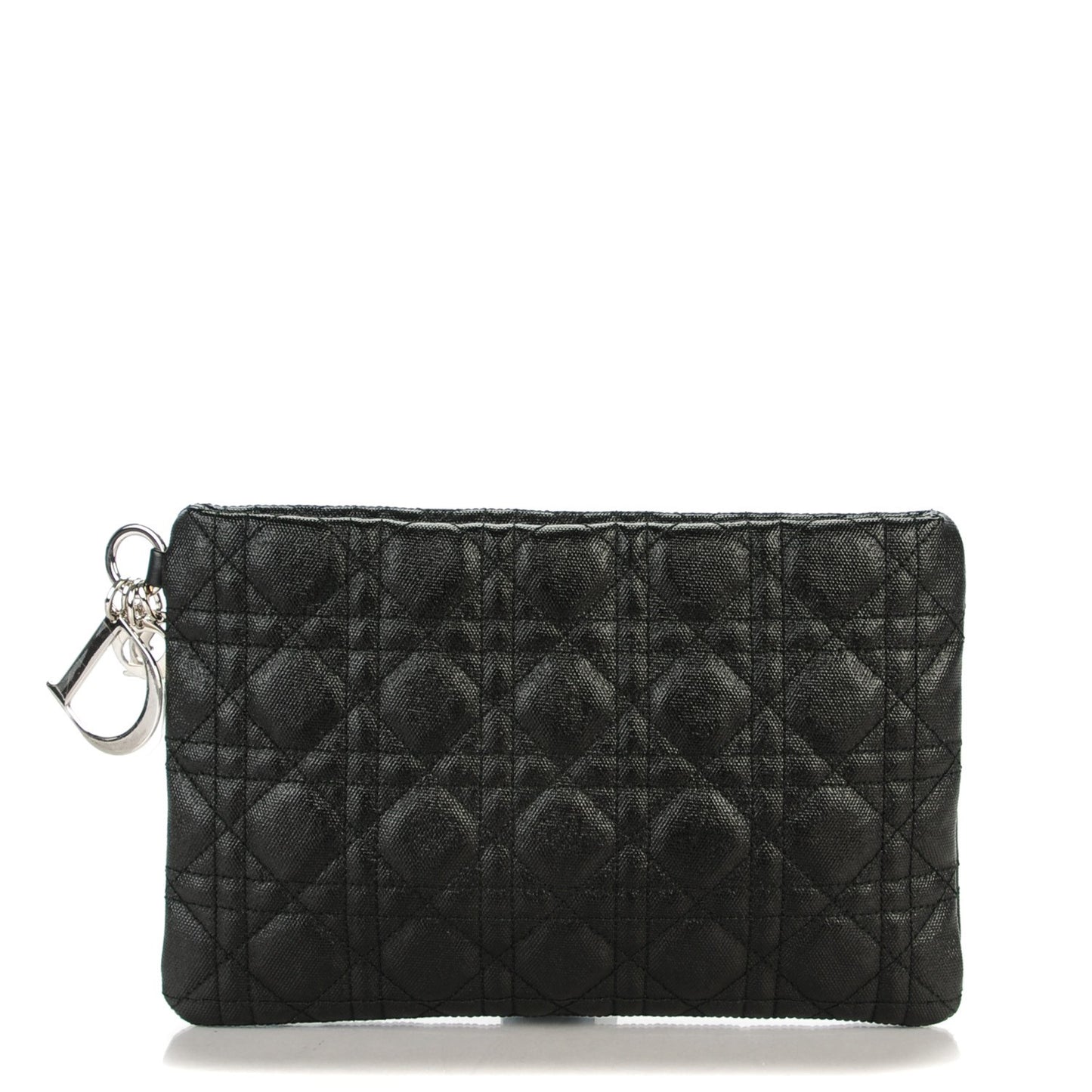 Coated Canvas Cannage Panarea Clutch Black