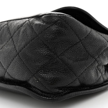 Chanel Grained Calfskin Medium Natural Beauty Flap Black 10 of 10