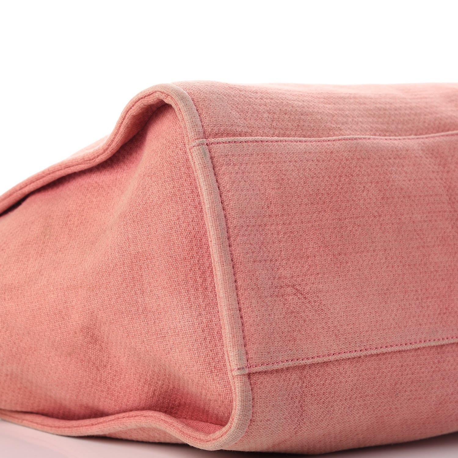 Chanel Canvas Large Deauville Tote Red 10 of 11