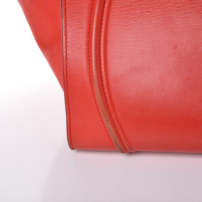 Celine Nappa Calfskin Medium Phantom Luggage Vermillion 23 of 28