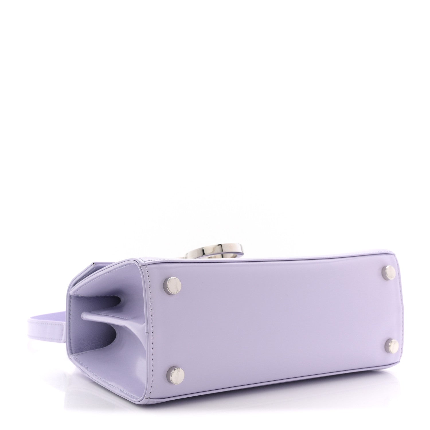 Salvatore Ferragamo 紫 ケース Salvatore Ferragamo Brushed Off Calfskin Mini Iconic Top Handle