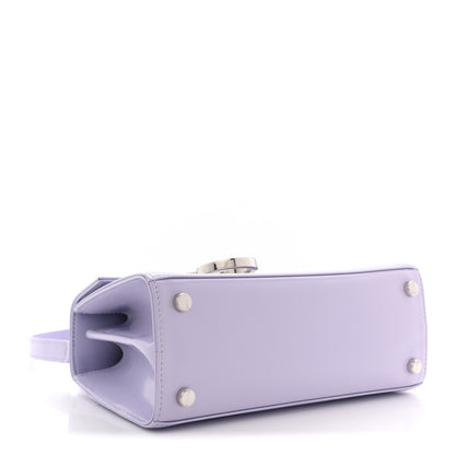 Salvatore Ferragamo Brushed Off Calfskin Mini Iconic Top Handle Bag New Lavender 4 of 10