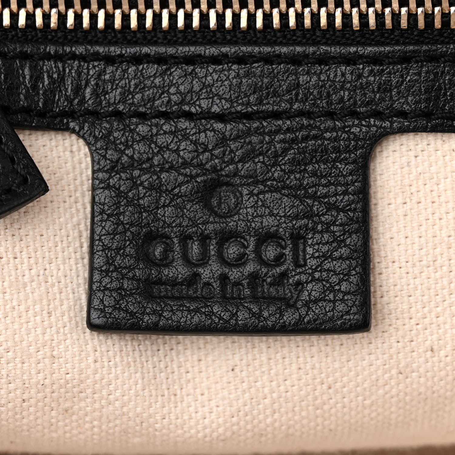 Gucci Pebbled Calfskin Medium Soho Shoulder Bag Black 6 of 10