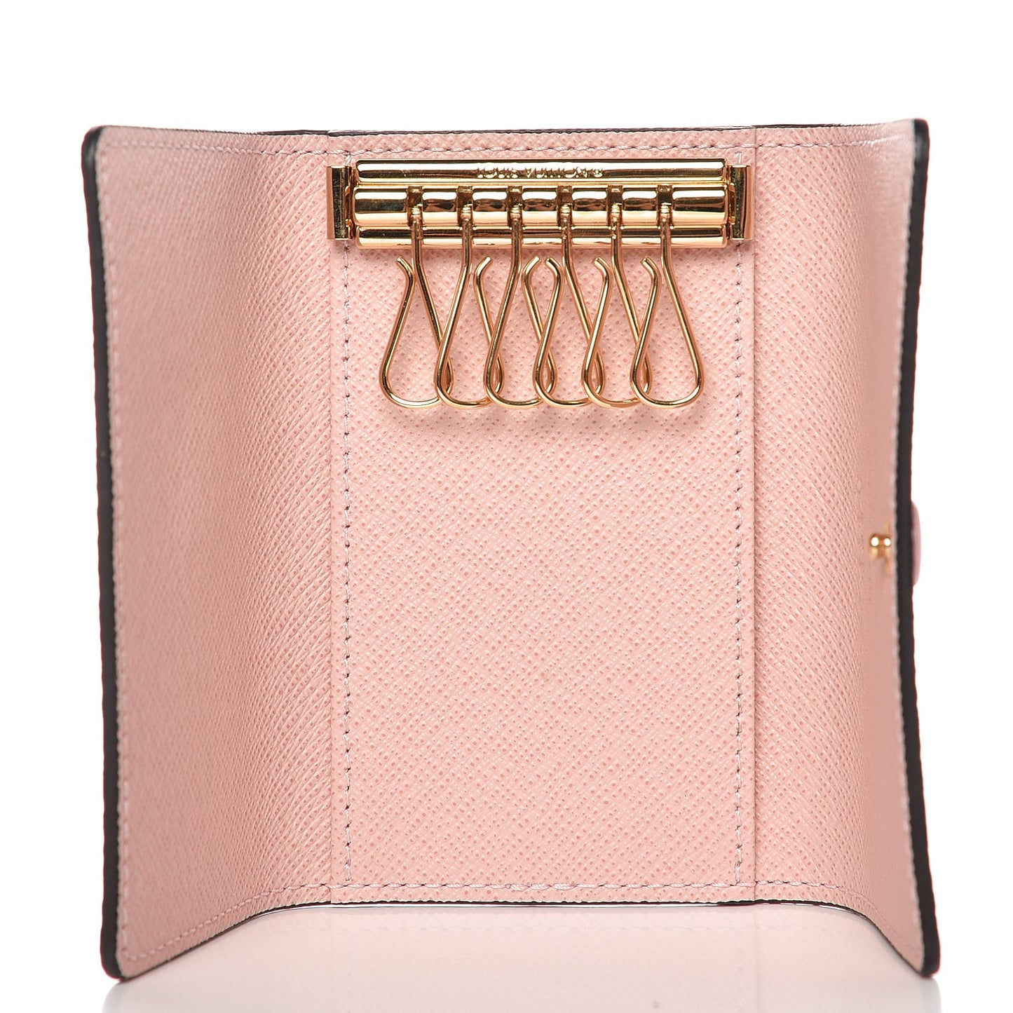 Damier Ebene Multicles 6 Key Holder Rose Ballerine