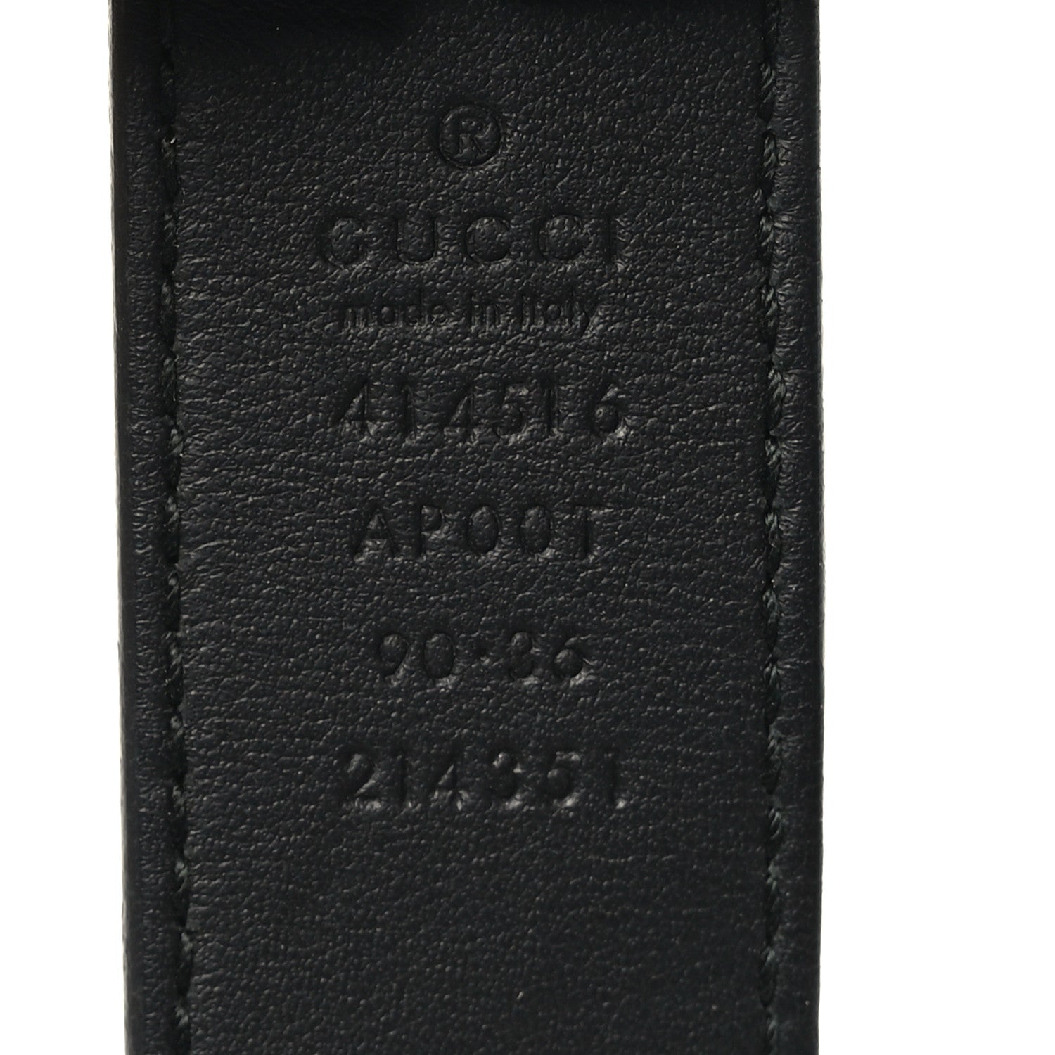 Gucci Moon Calfskin Double G 30mm Belt 90 36 Black 3 of 5