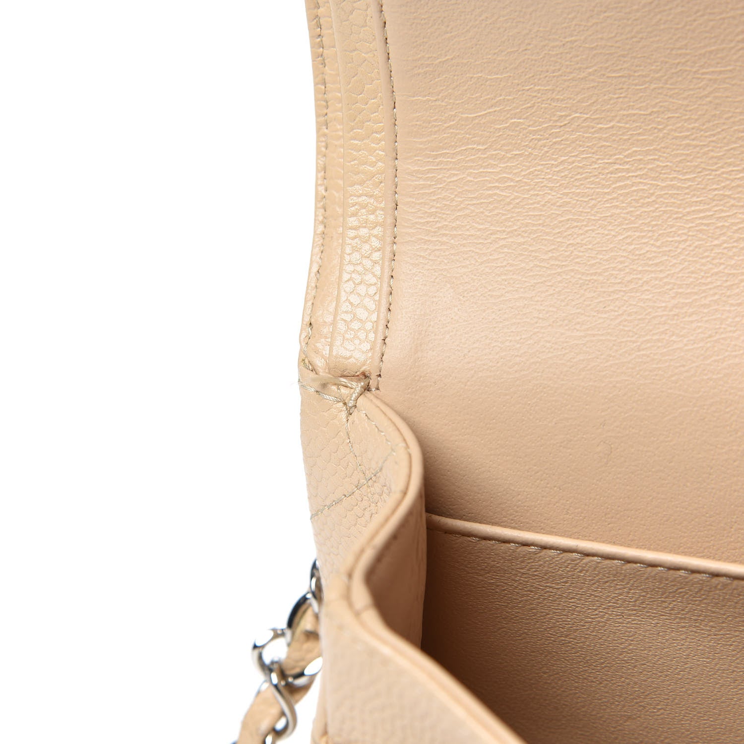 Chanel Caviar Quilted Medium Double Flap Beige 16 of 16