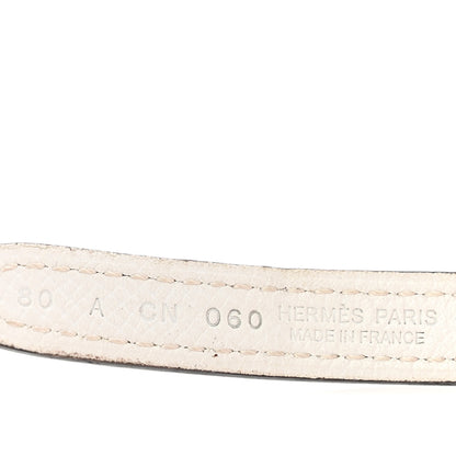 Hermes Epsom 13mm Roulis Belt 80 White Colvert 5 of 7