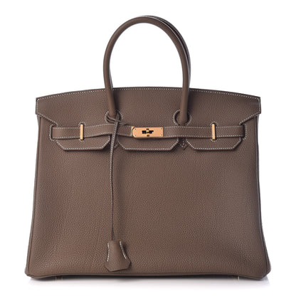 Hermes Togo Birkin 35 Etoupe 1 of 39