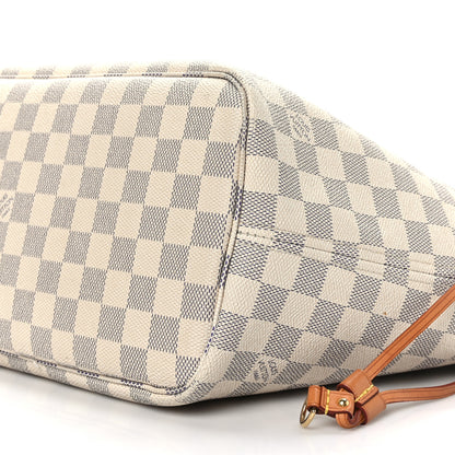 Louis Vuitton Damier Azur Neo Neverfull MM Rose Ballerine 10 of 10