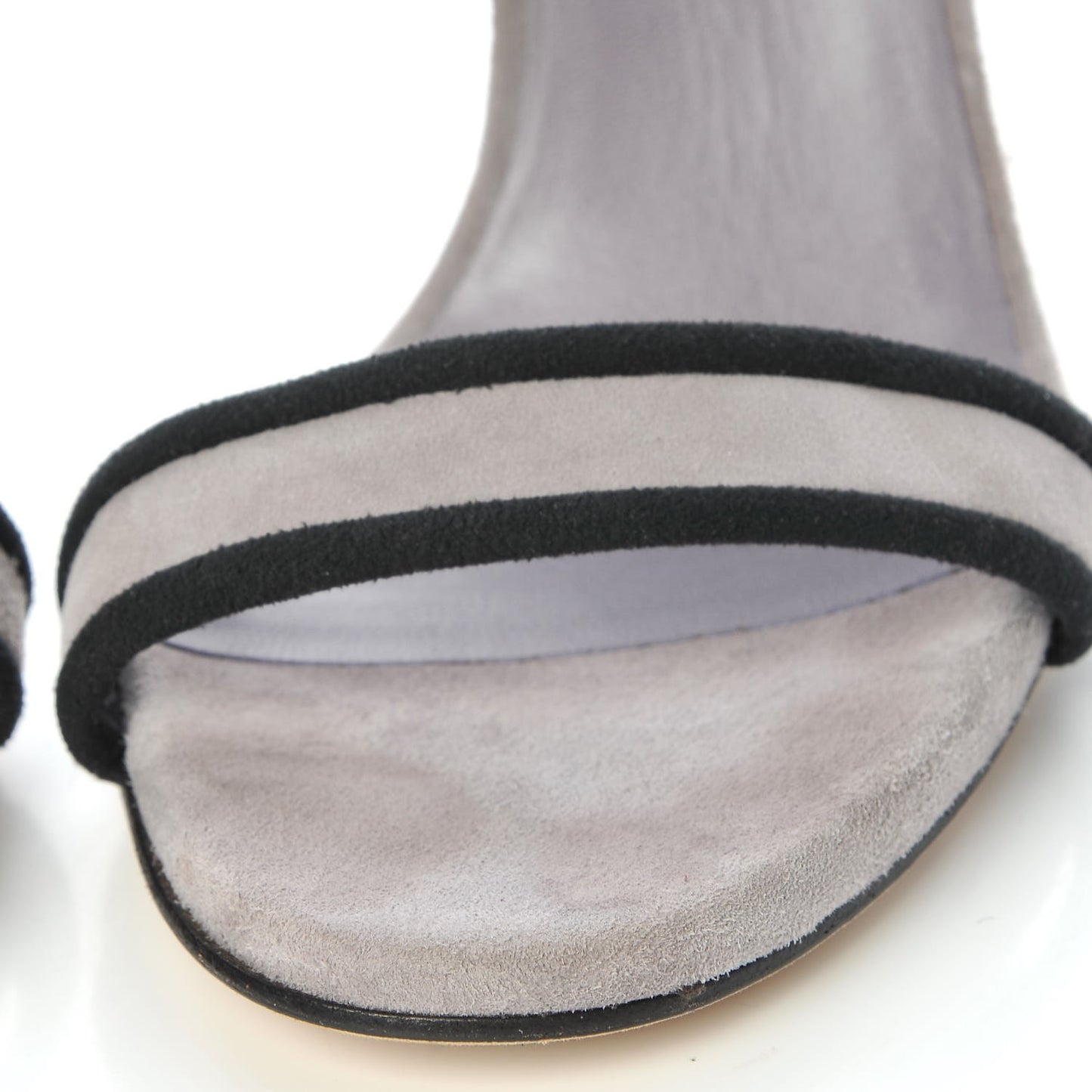 Suede Dempsey Contrast Ankle Strap Sandals 37.5 Gray