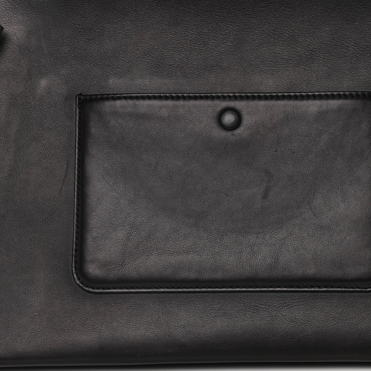 Celine Smooth Calfskin Ostrich Leg Medium Edge Shoulder Bag Black 13 of 21