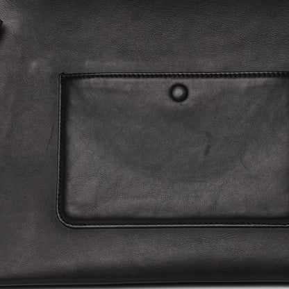 Celine Smooth Calfskin Ostrich Leg Medium Edge Shoulder Bag Black 13 of 21