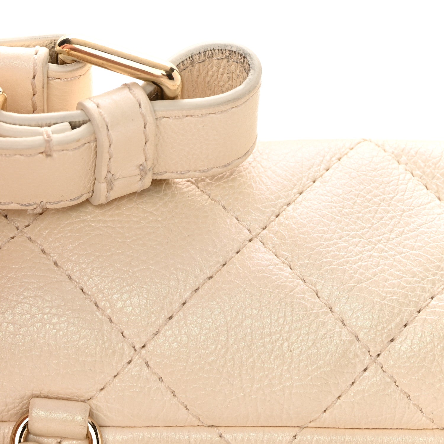 Chanel Calfskin Quilted All About Waist Belt Bag Light Beige 14 of 16