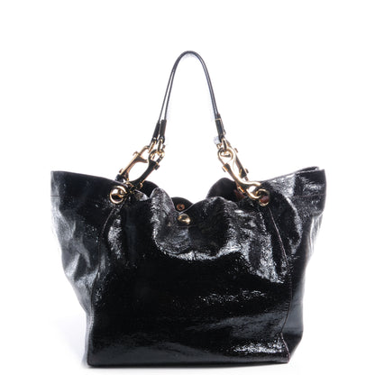 Jimmy Choo Patent Leather Lola Oversized Tote Black 1 of 8