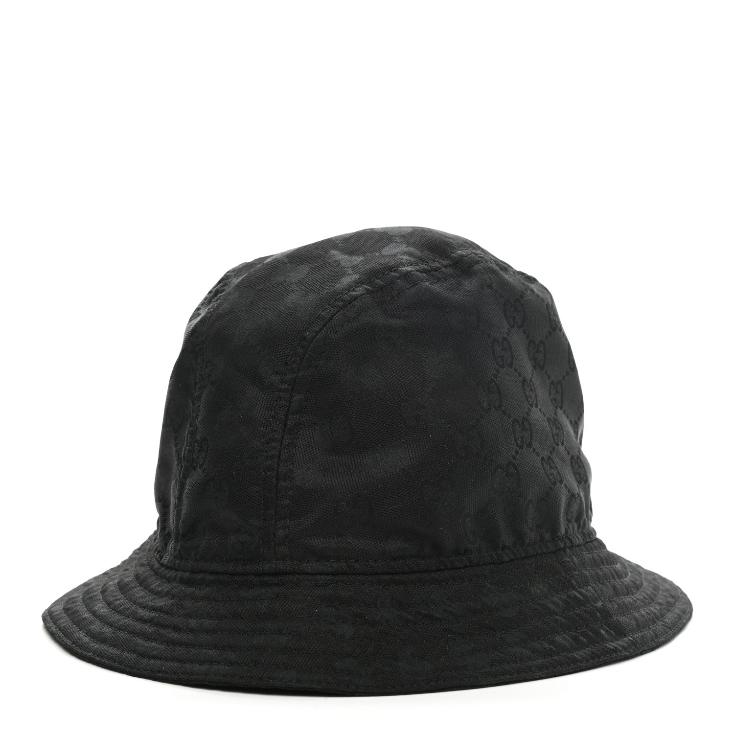 Gucci Nylon Monogram Bucket Hat XL Black 1 of 10