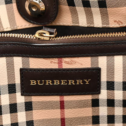 Burberry Haymarket Check Small Canterbury Tote Brown 5 of 17