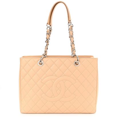 Chanel Caviar Quilted Grand Shopping Tote GST Beige Clair 1 of 12