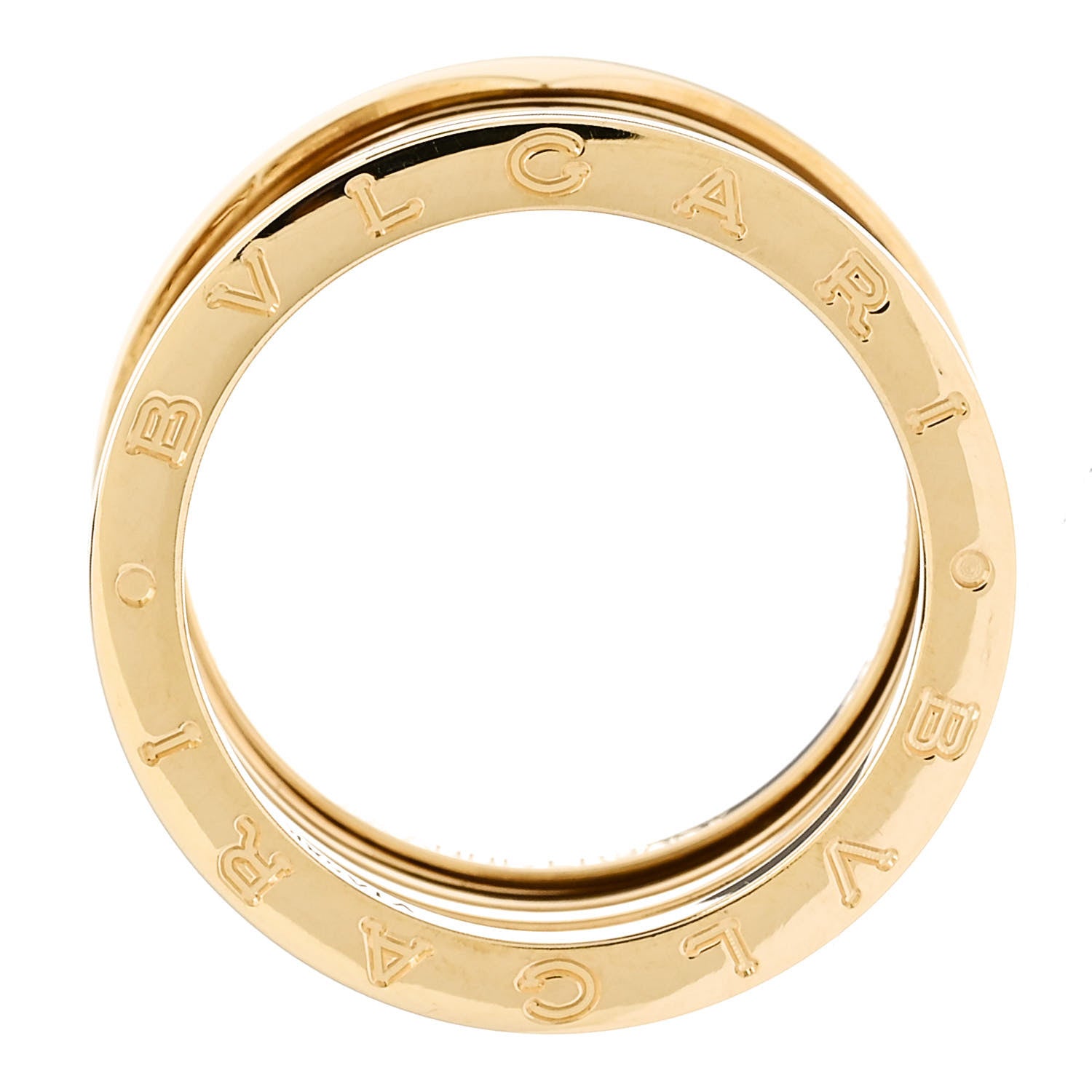 Bulgari 18K Yellow Gold B.Zero1 Five-Band Anniversary Ring 60 9 4 of 7