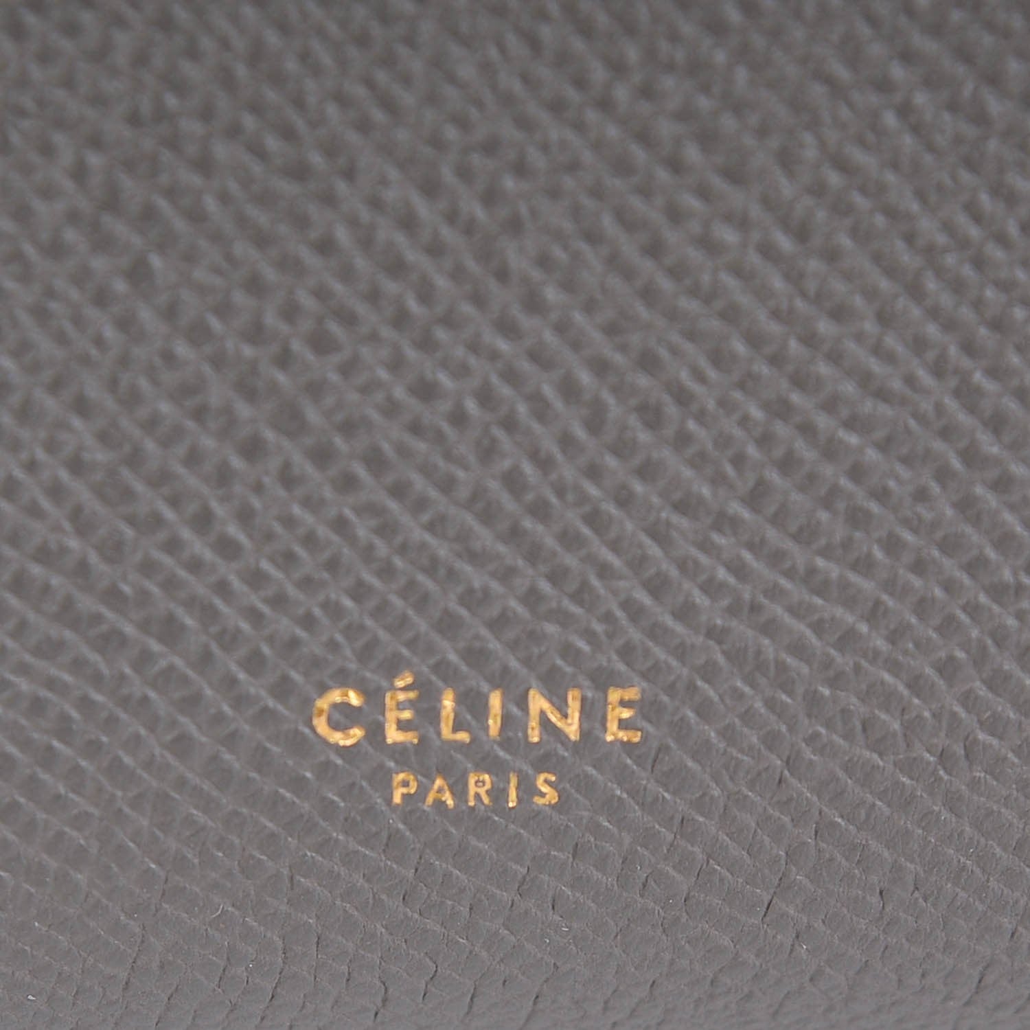 Celine Grained Calfskin Mini Belt Bag Grey 7 of 7