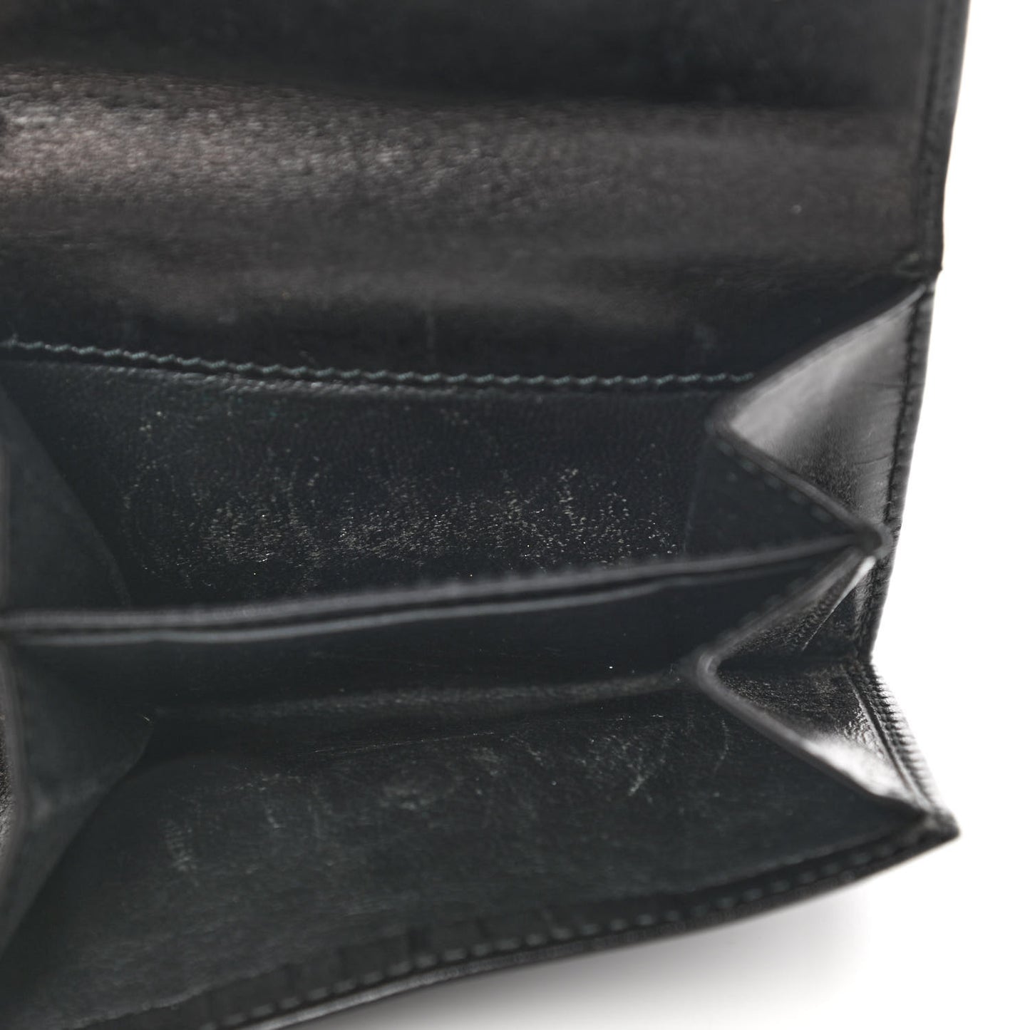 Calfskin Compact Wallet Black