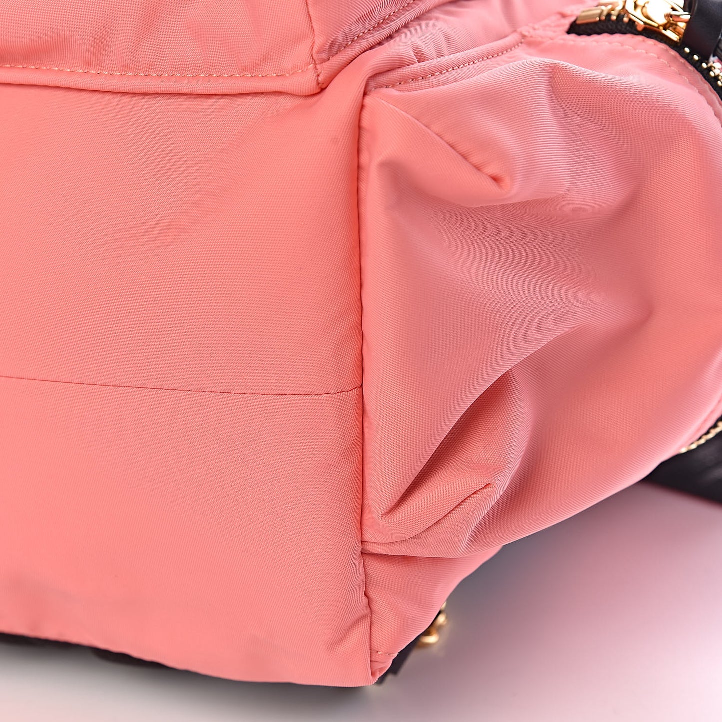 Nylon Medium Rucksack Backpack Bright Coral Pink