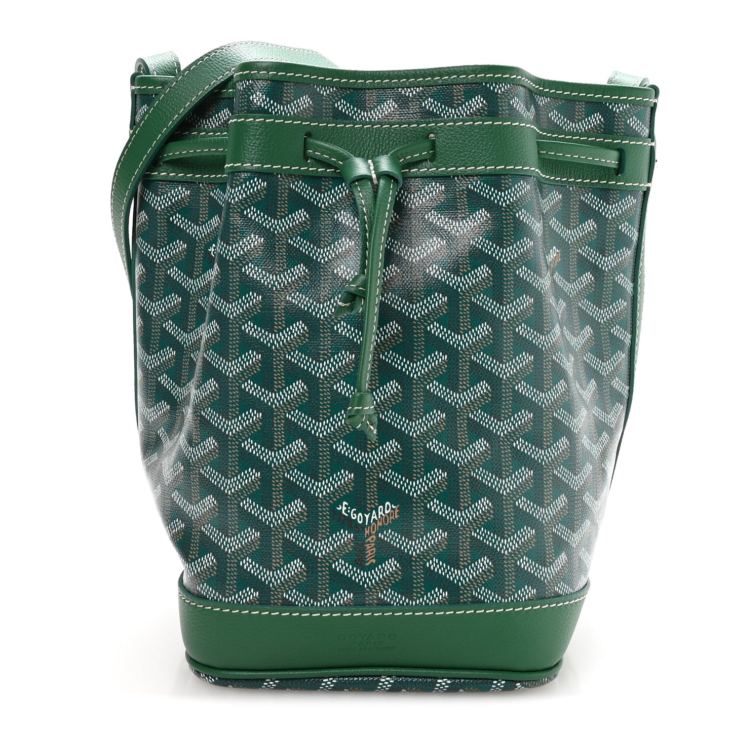 Goyardine Petit Flot Bucket Bag PM Green