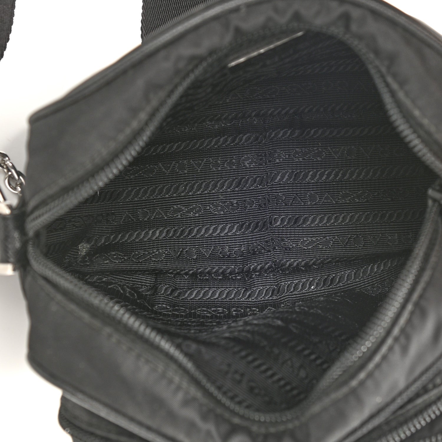 Prada Tessuto Nylon Saffiano Re-Edition 2005 Camera Shoulder Bag Black 5 of 8