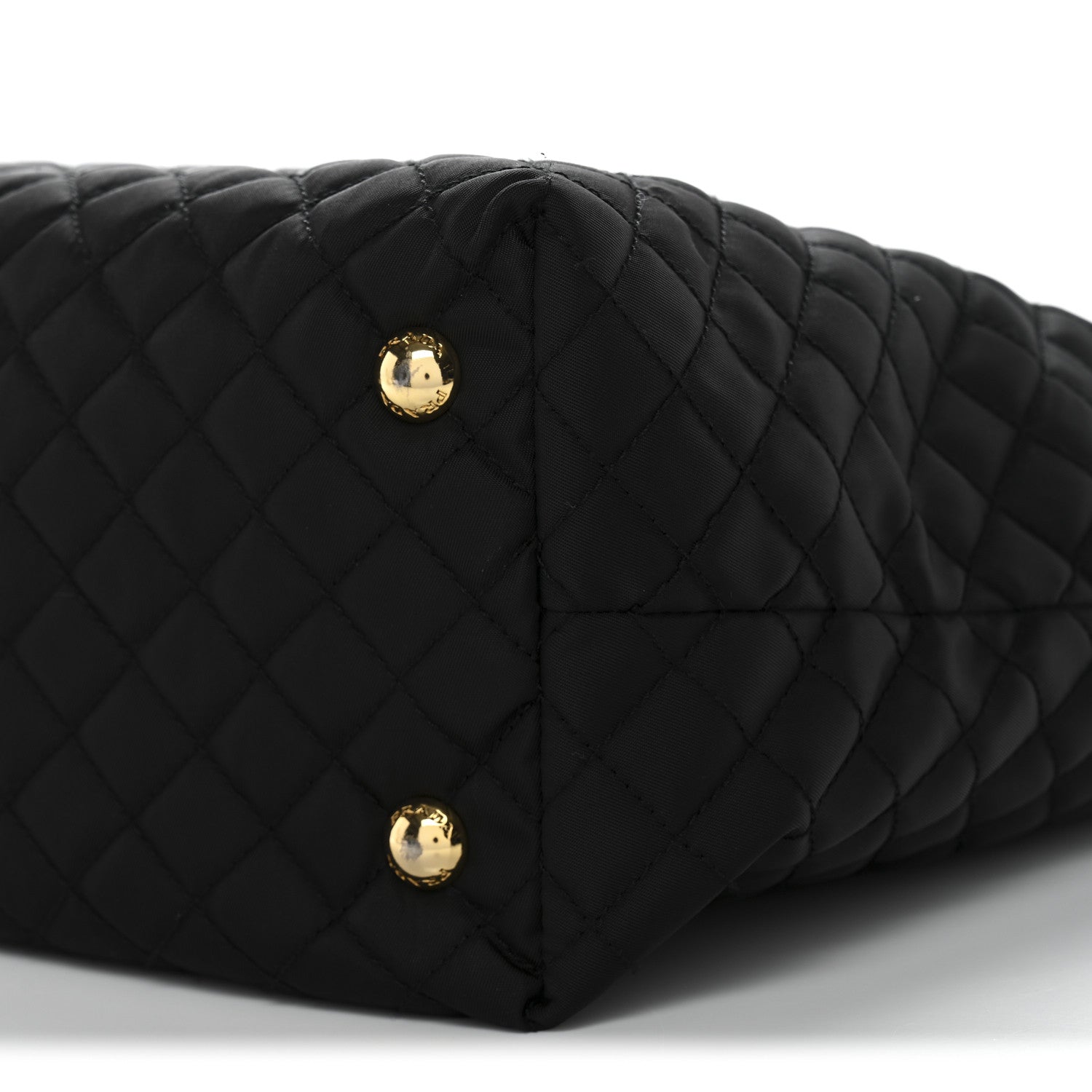 Prada Tessuto Nylon Quilted Shopping Tote Black 9 of 13