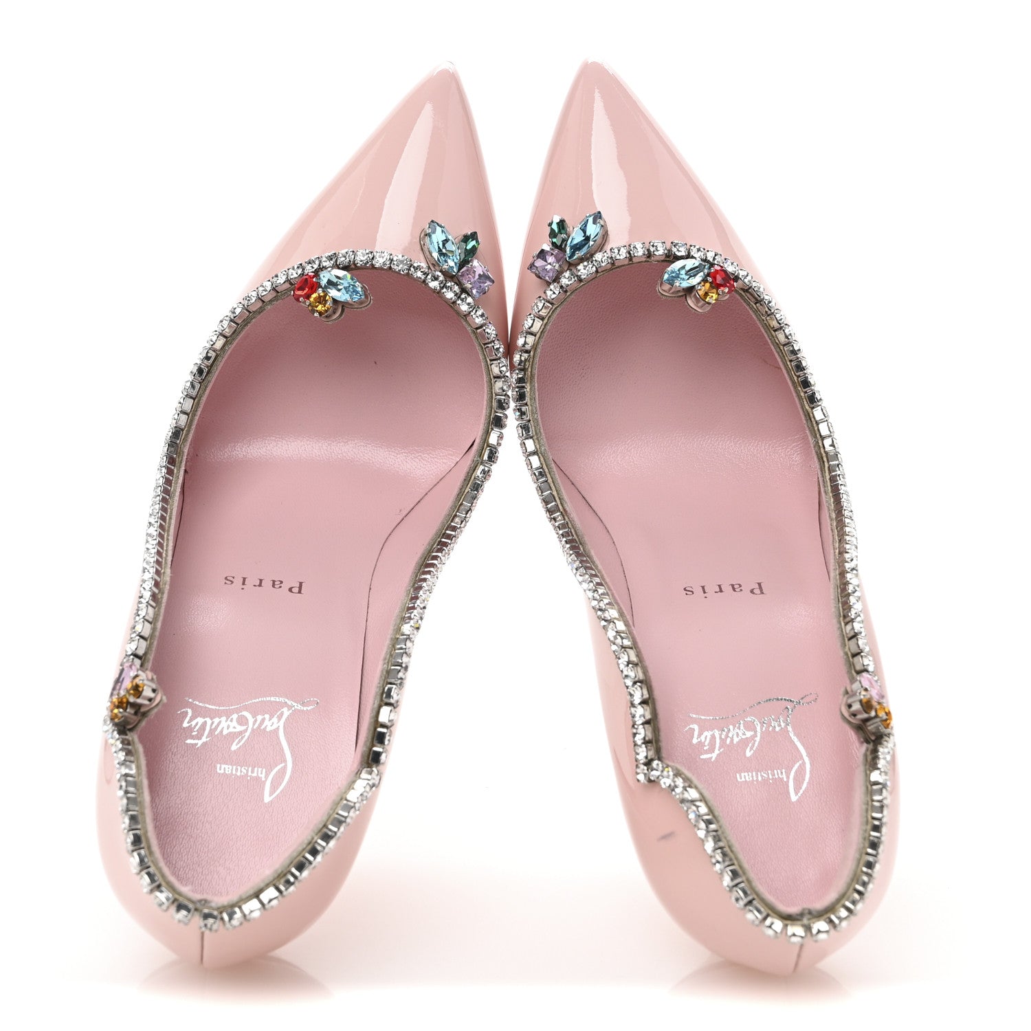 Christian Louboutin Patent Chick Queen 100 Pumps 37 Rosy 2 of 8
