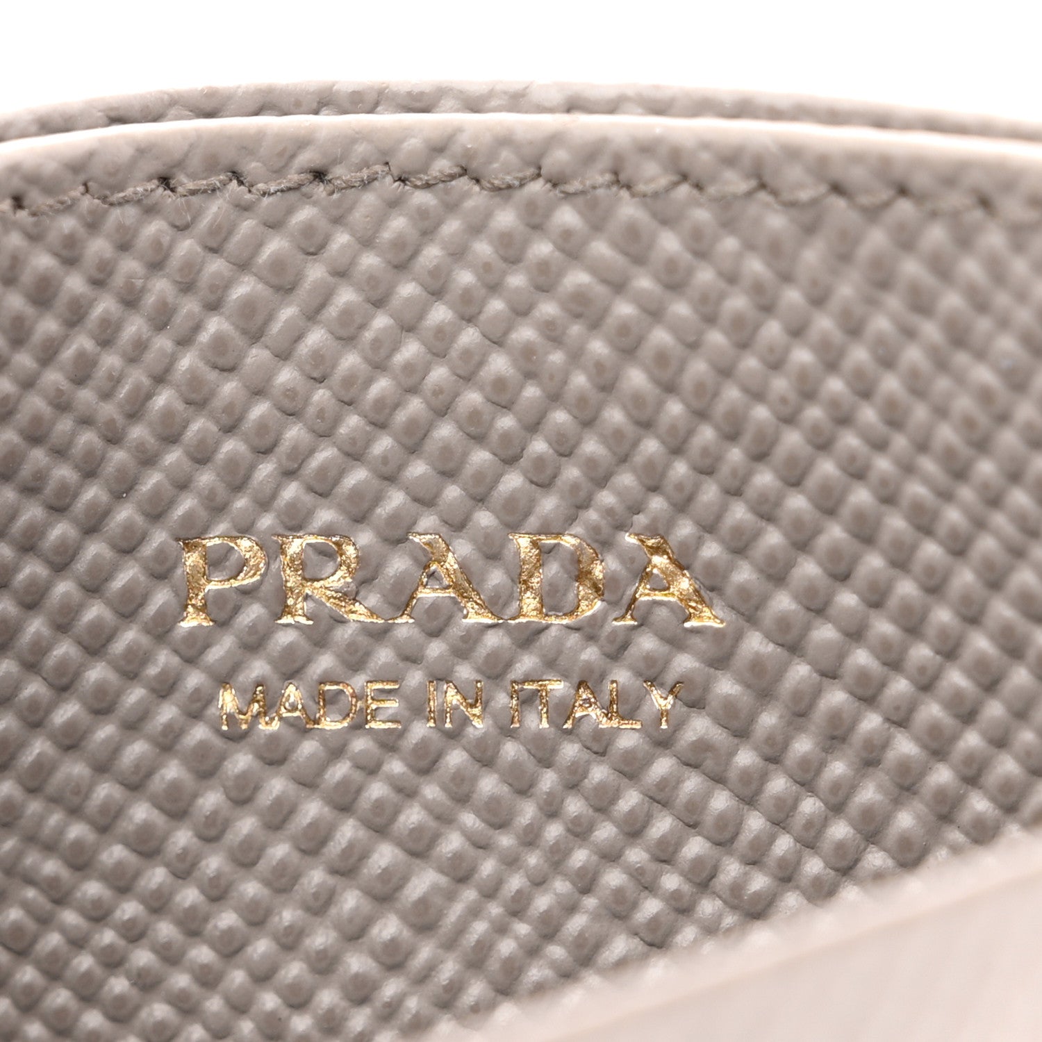 Prada Saffiano Metal Card Case Argilla 6 of 9