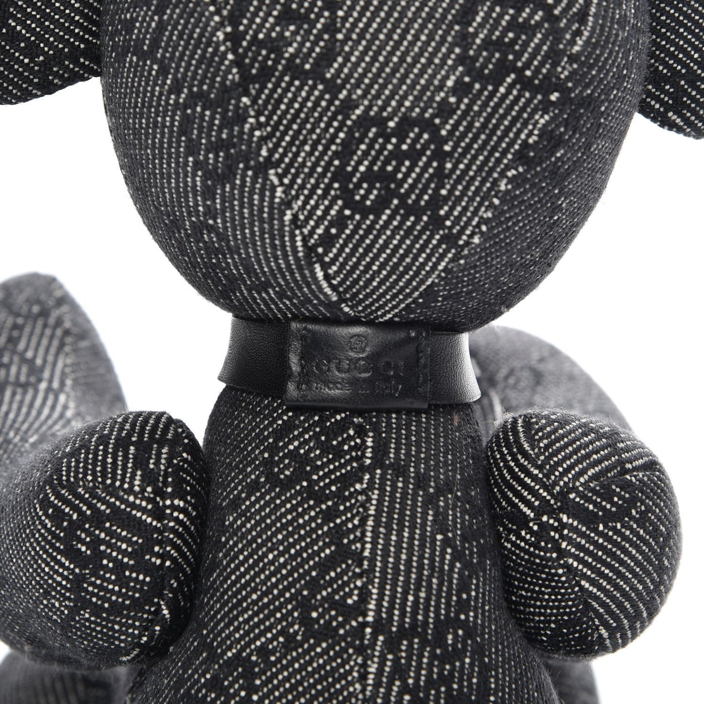 Monogram Stuffed Teddy Bear Black