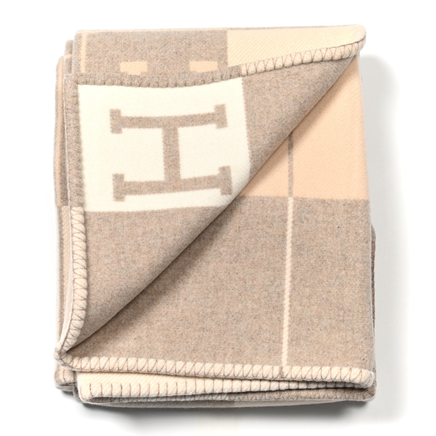 Wool Cashmere Avalon III Blanket Coco Camomille