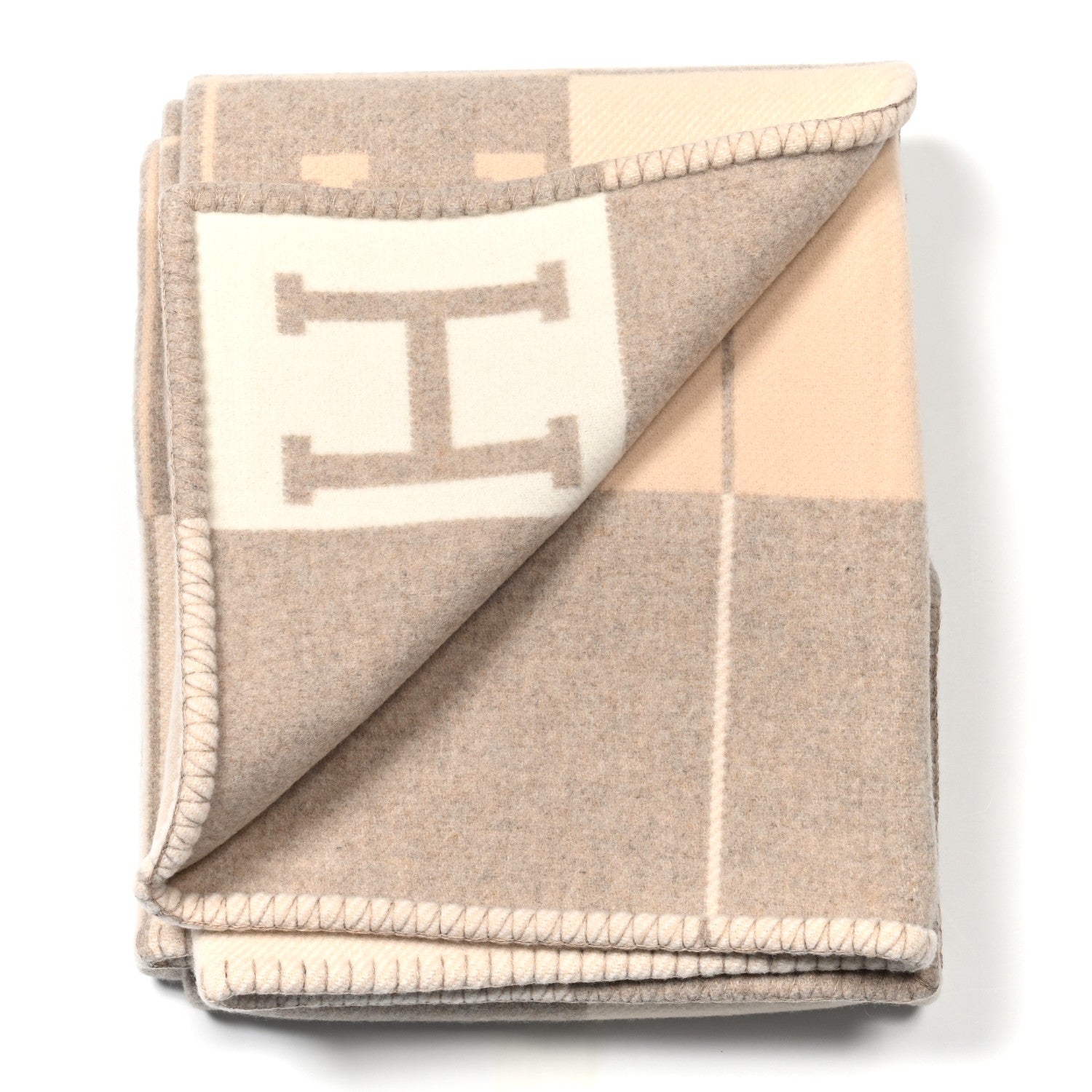 Hermes Wool Cashmere Avalon III Blanket Coco Camomille 2 of 3