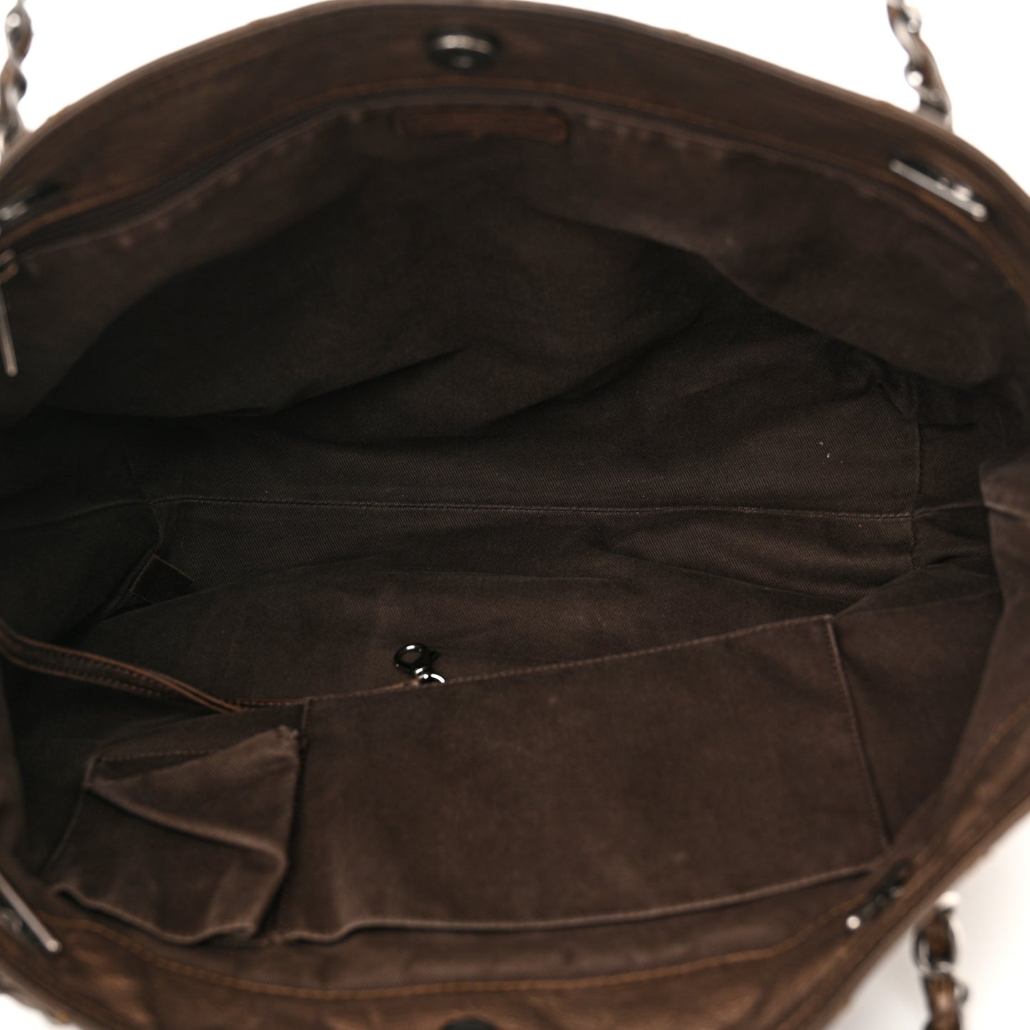 Metallic Aged Calfskin Large Shopping In Moscow Tote Bronze