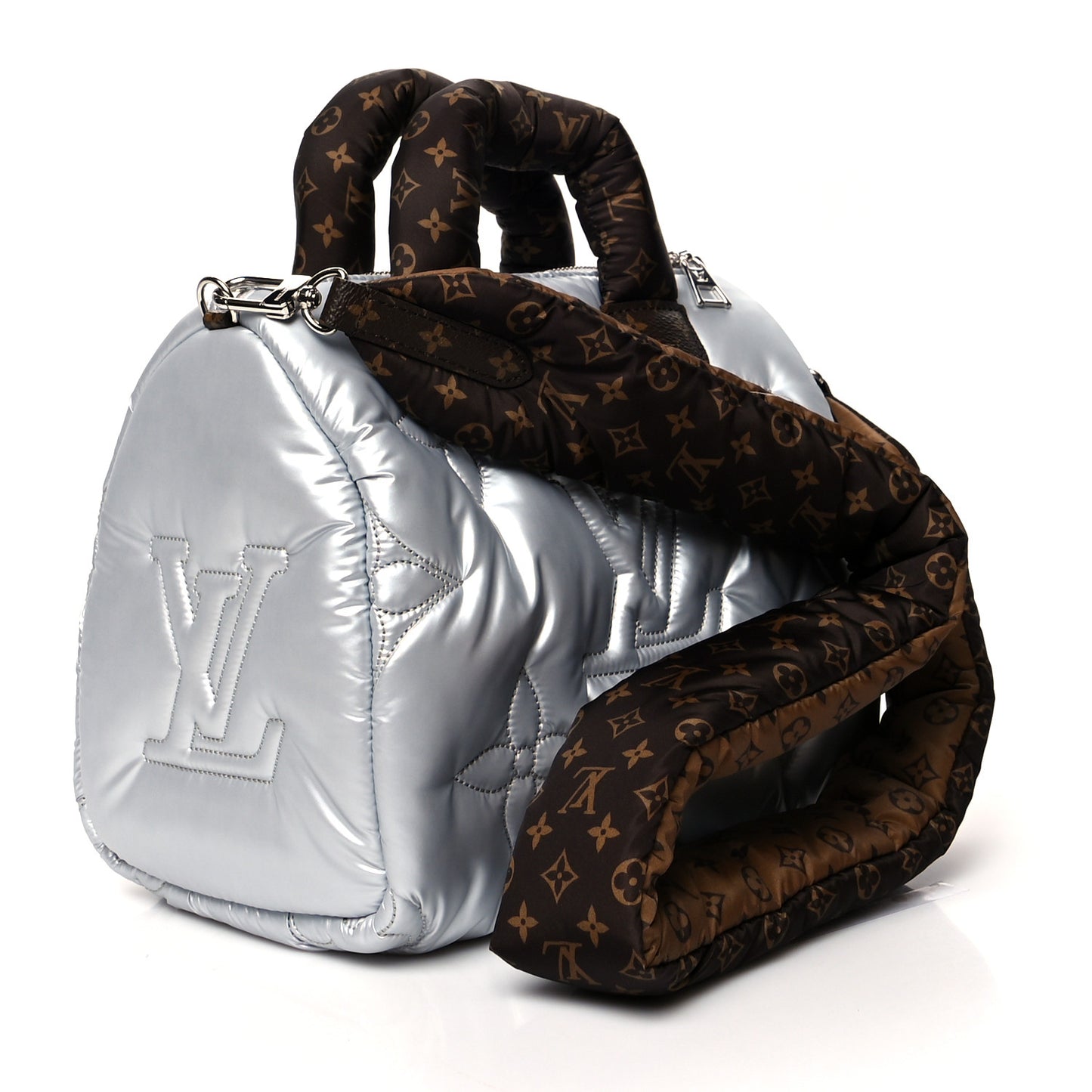 Econyl Mini Monogram Pillow Speedy Bandouliere 25 Silver