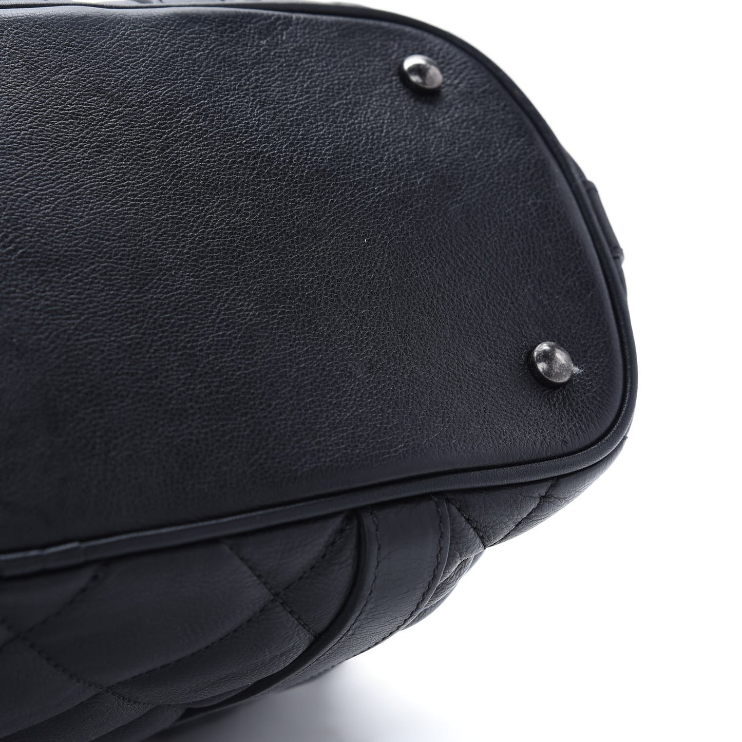Calfskin Quilted Small Casual Riviera Tote Black