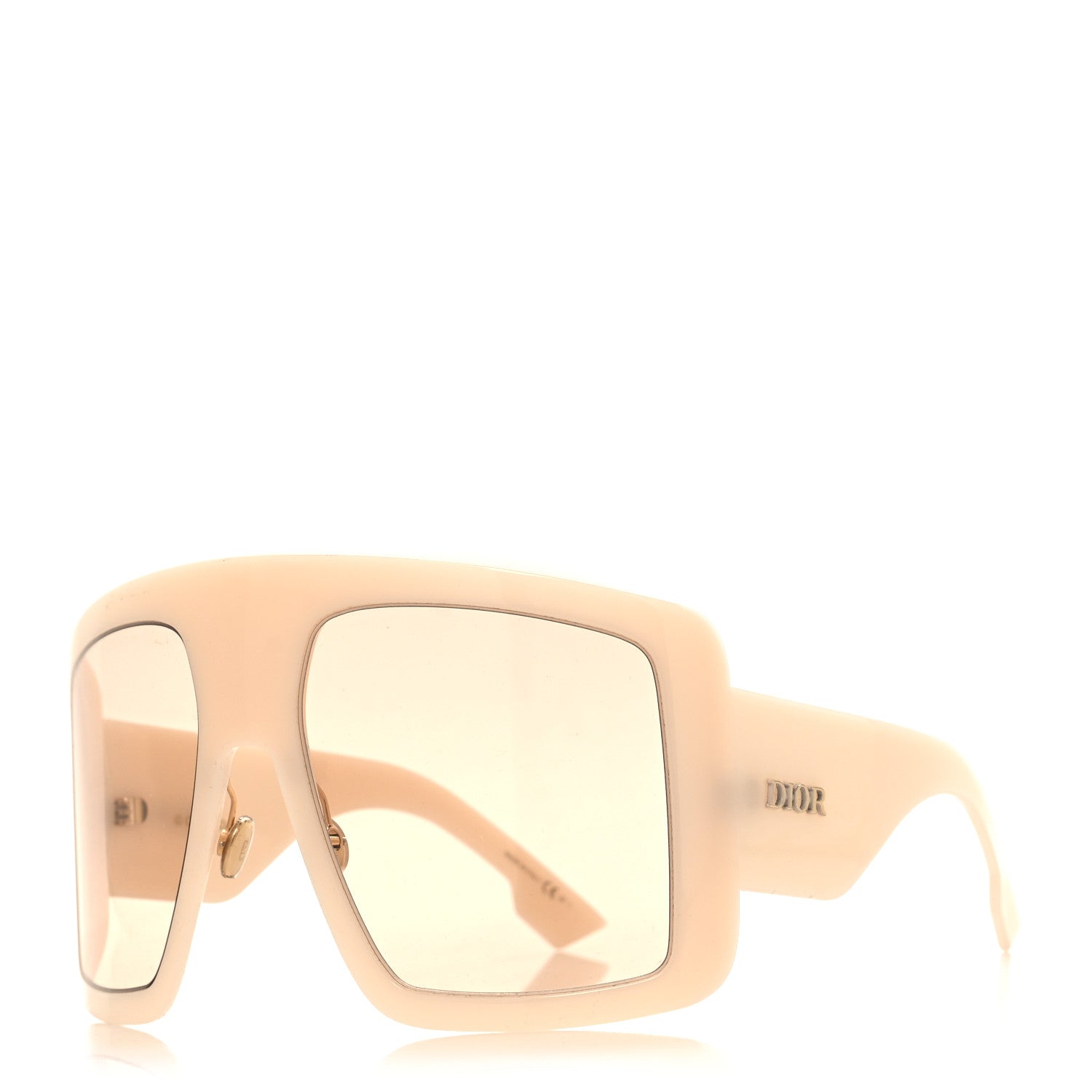 Christian Dior Acetate DiorSo Light 1 Shield Sunglasses Ivory 1 of 9
