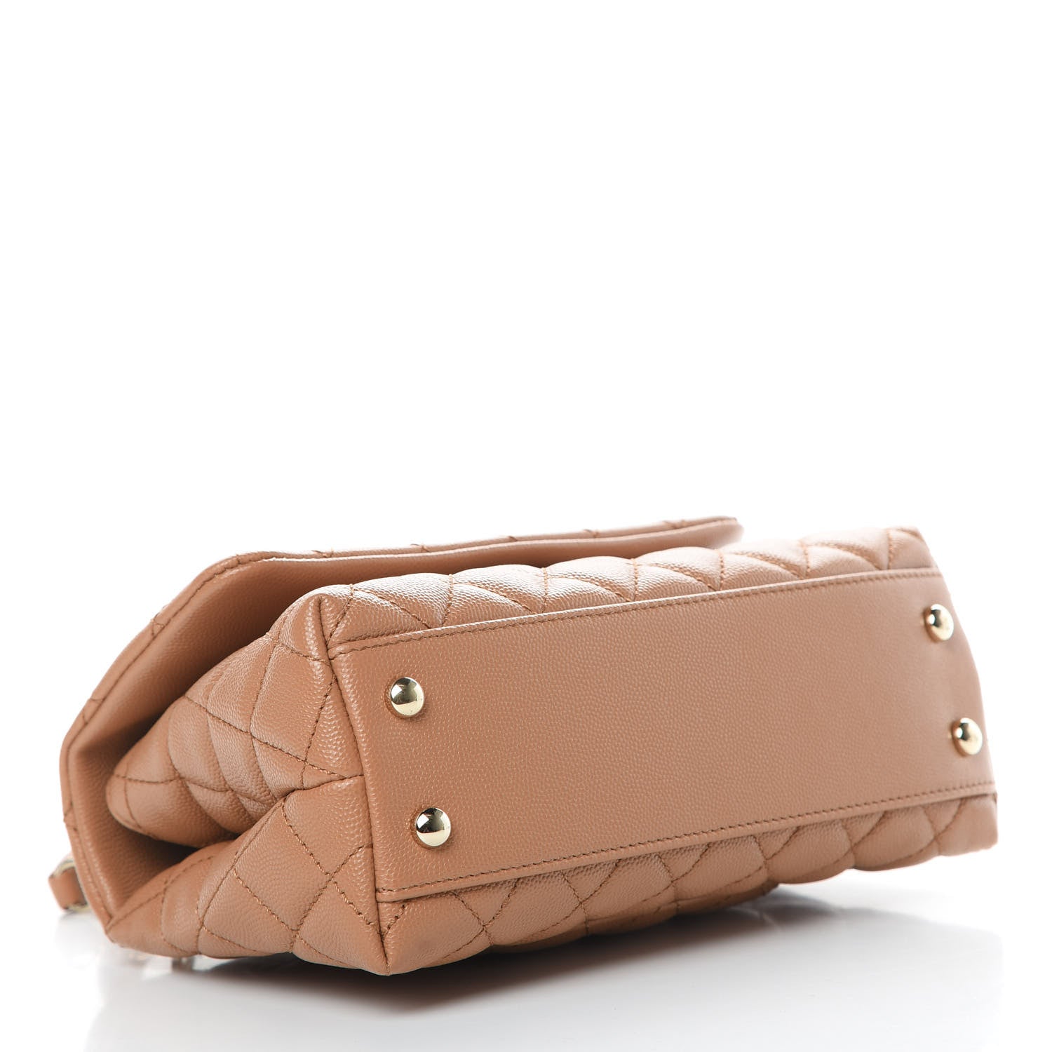 Chanel Caviar Quilted Mini Coco Handle Flap Brown 4 of 10