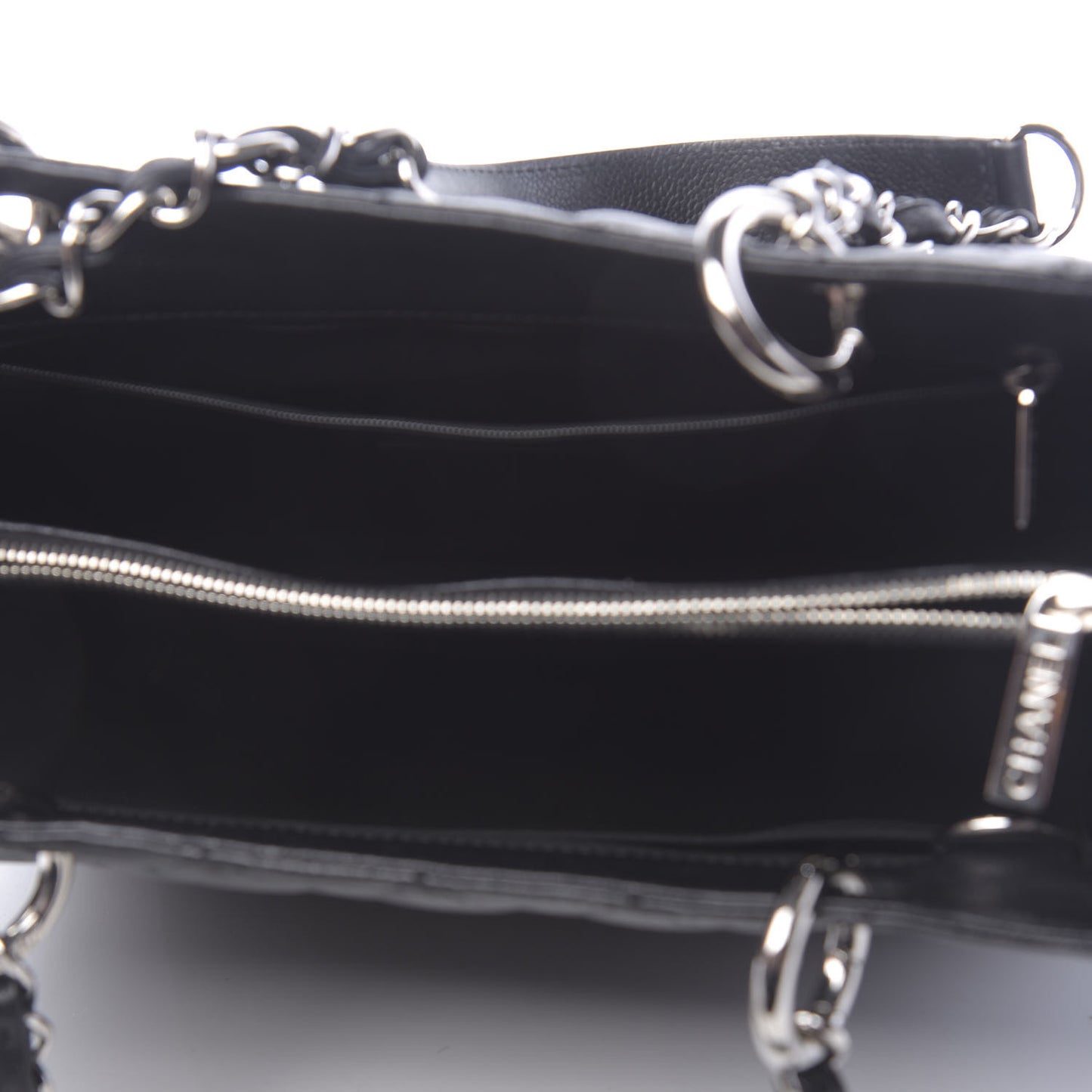 Caviar Quilted Grand Shopping Tote GST Black