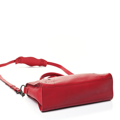 Balenciaga Veau Soyeux Perforated Blackout Hardware S City Rouge Groseille 3 of 4