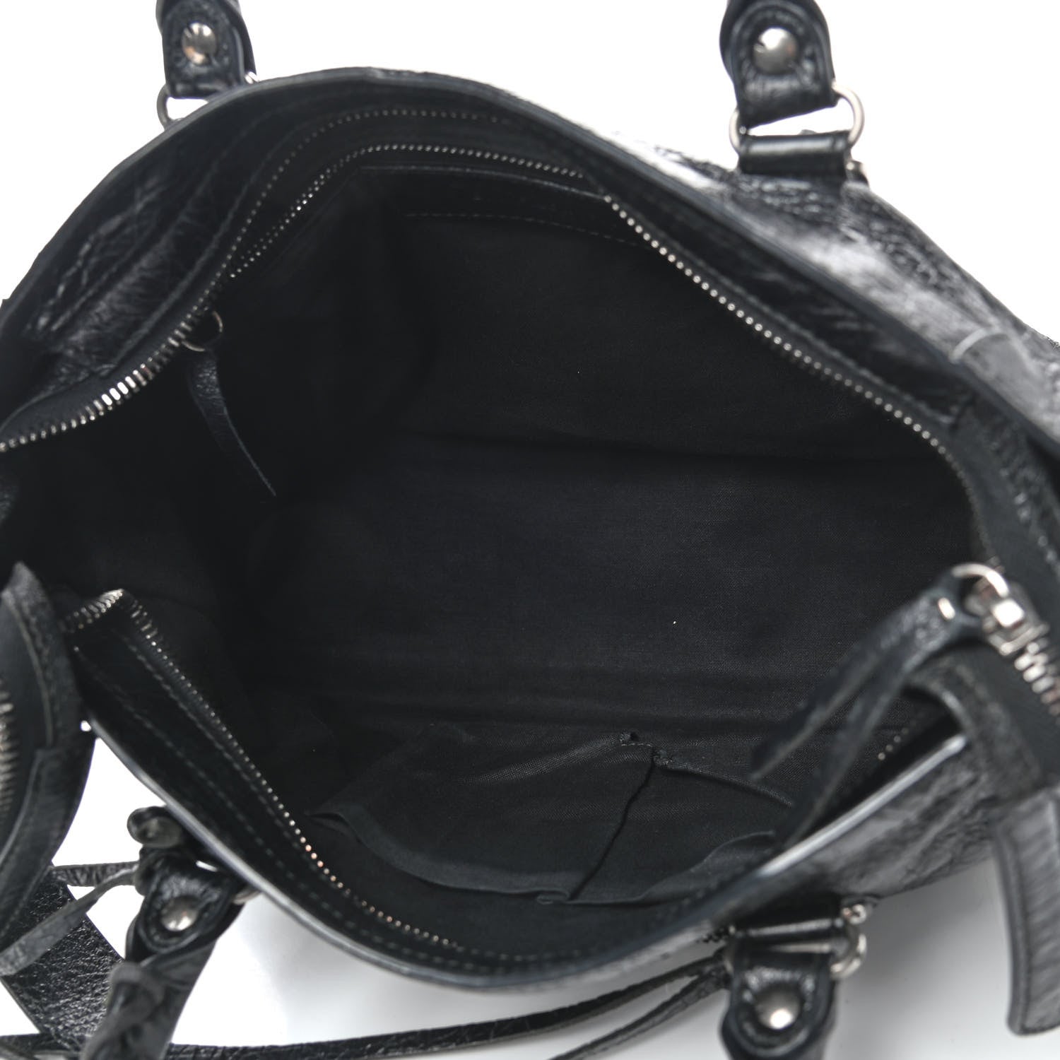 Balenciaga Agneau Silver Metallic Edge Hardware S City Black 6 of 8