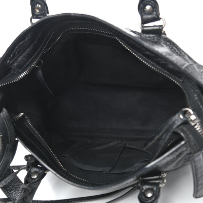 Balenciaga Agneau Silver Metallic Edge Hardware S City Black 6 of 8