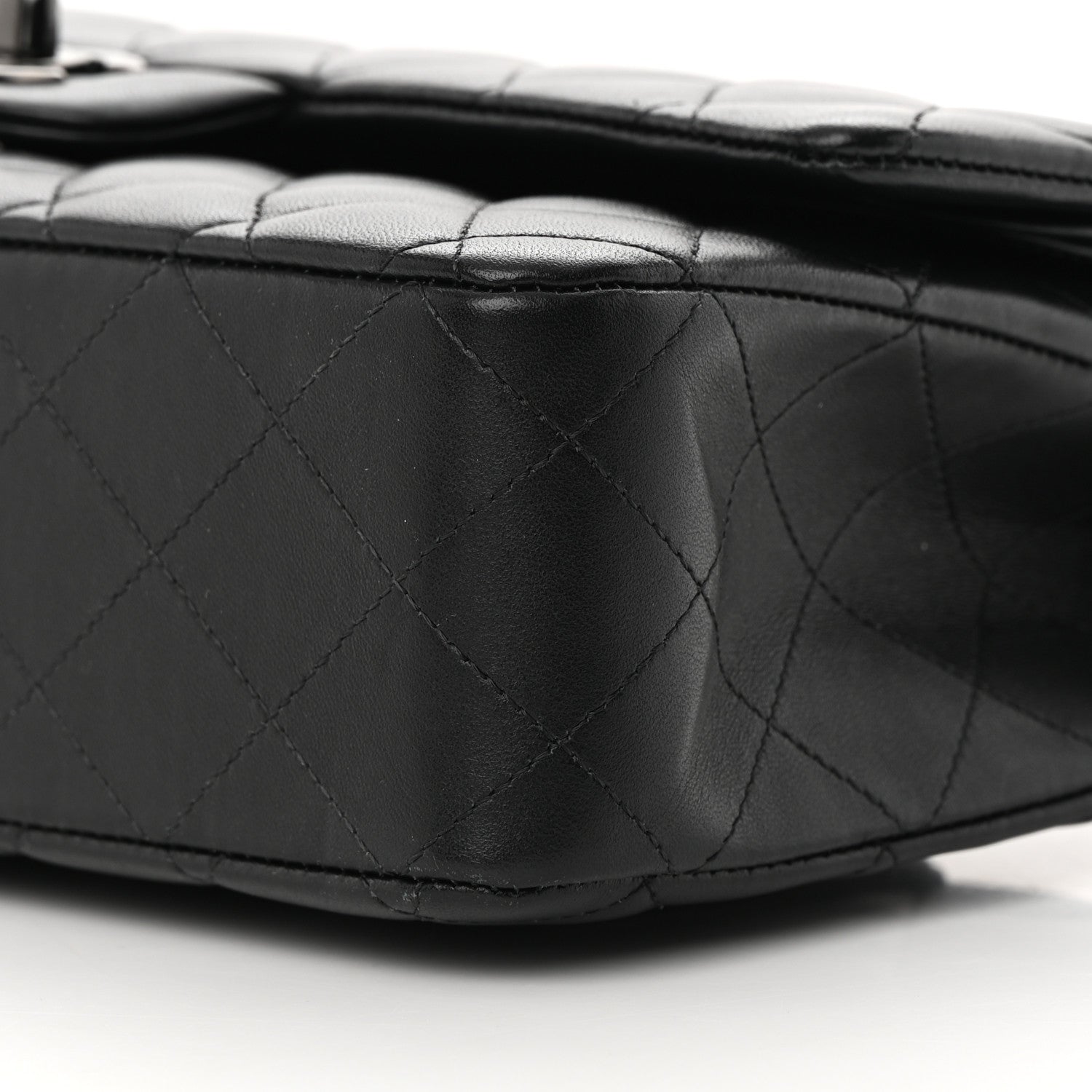 Chanel Lambskin Quilted Medium Double Flap So Black 10 of 18