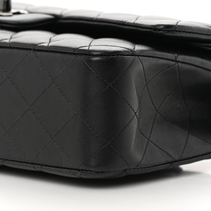 Chanel Lambskin Quilted Medium Double Flap So Black 10 of 18