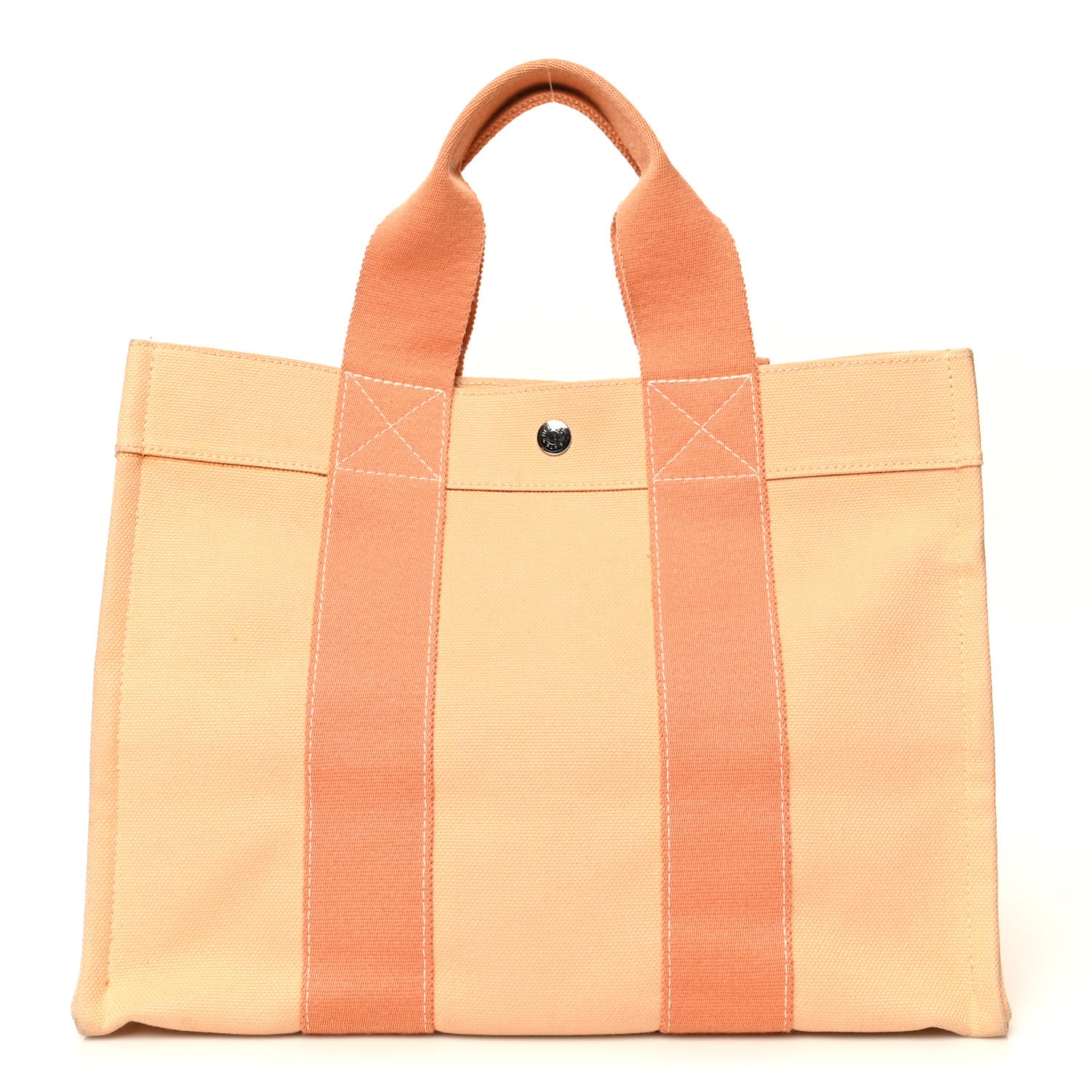 Hermes Canvas Bora Bora Tote PM Orange 3 of 9