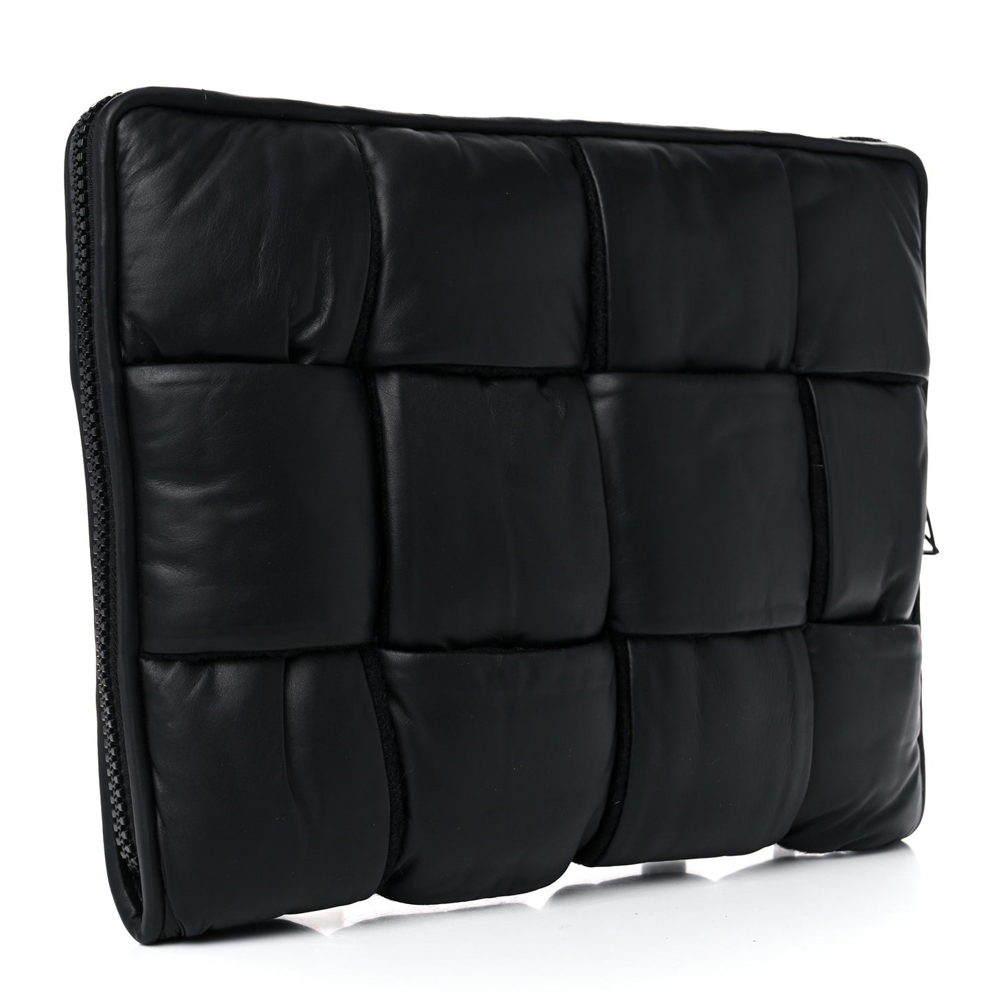 Calfskin Maxi Intrecciato Puffy Laptop Pouch Camping