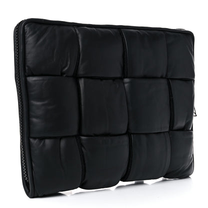 Bottega Veneta Calfskin Maxi Intrecciato Puffy Laptop Pouch Camping 3 of 9